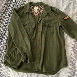 ARMY Style Button Up Shirt